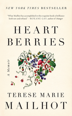 The cover of Heart Berries shows various berries fruiting on vines and stems clustered in the shape of a heart. 